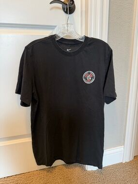 Nike Black Short-Sleeve Tee with Small Chest Patch